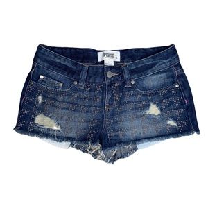Pink Victoria’s Secret Blue Denim Shorts